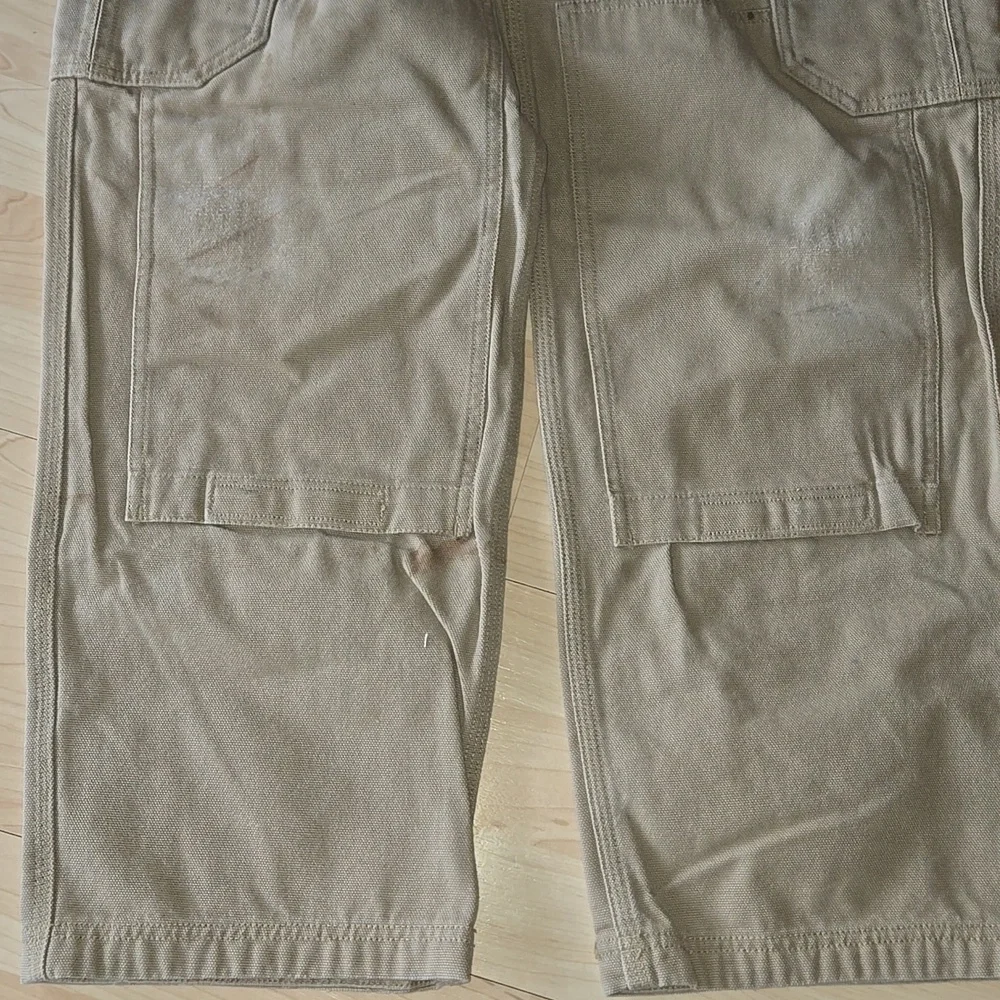 Deluth Tan Cargo Double Knee Well Loved Pants Size 30